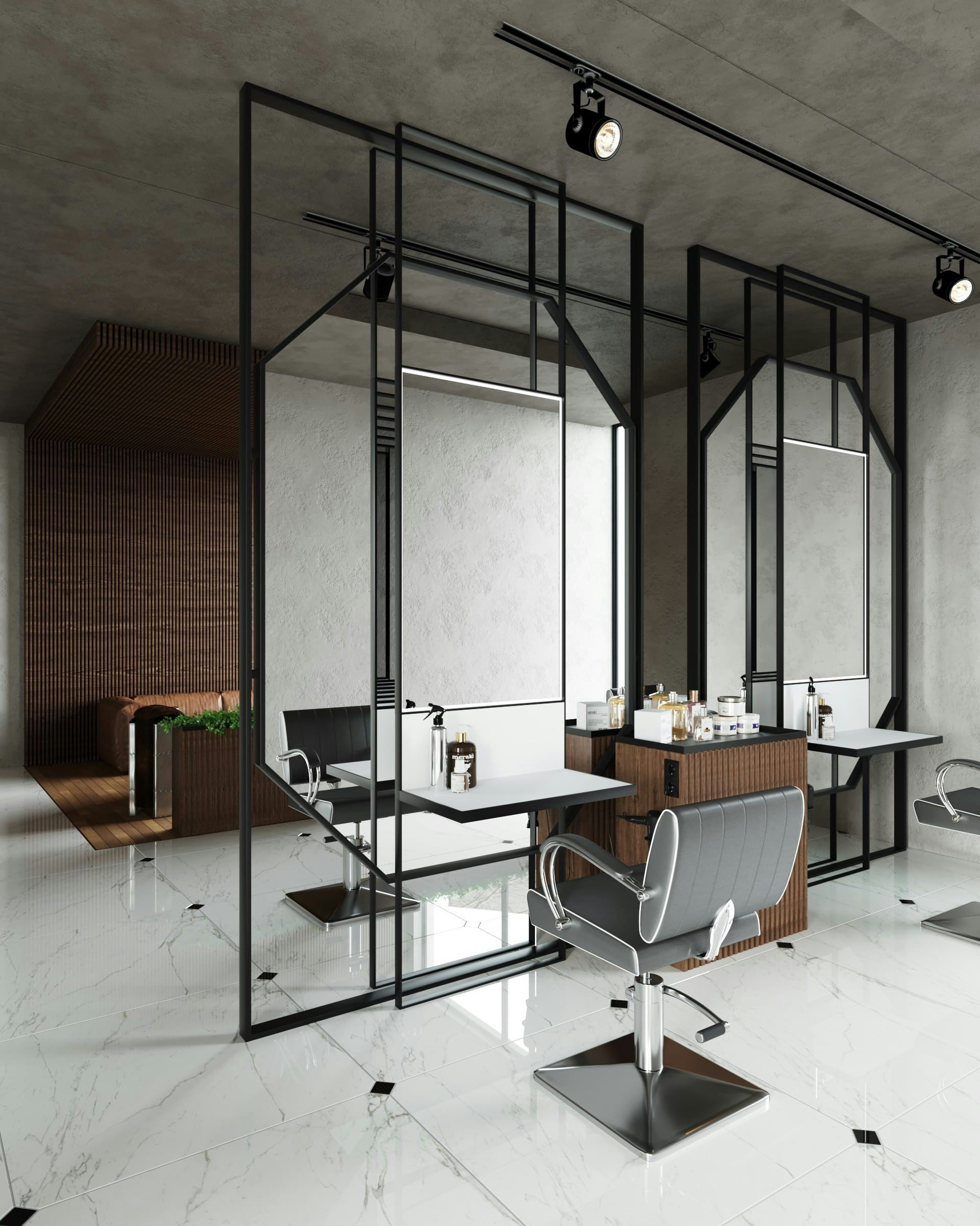 3D interior visualization of the business space idea in Berlin Germany